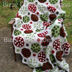 PDF Pattern- Lady Bug Picnic Afghan