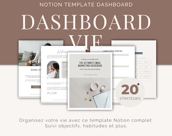 Notion Life Dashboard – Productivity Organizer | Digital Planner
