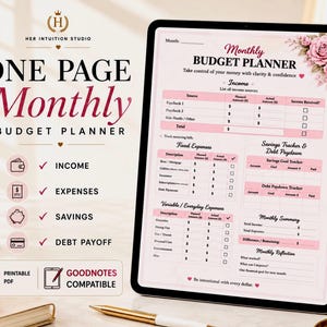 Pianificatore di budget mensile / Monitoraggio del budget / Modello di budget / Pianificatore di budget GoodNotes / Monitoraggio degli obiettivi di risparmio / Monitoraggio del rimborso del debito / Finanza