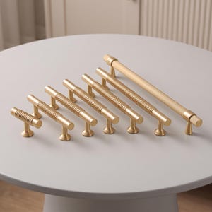 Tiradores modernos acanalados para armarios, tiradores para cajones, herrajes para armarios de cocina, tiradores para cómodas, tiradores para armarios, herrajes de lujo para puertas de muebles.