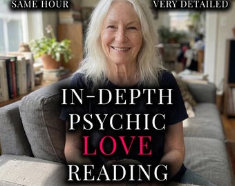 In-Tiefe Liebe & Beziehung Psychic Reading | Intuitive emotionale Einsicht, Führung | Personalisierter schriftlicher PDF-rapport