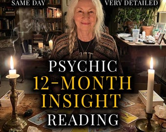 Ausführlicher 12-Monats-Lebensjahreinblick als PDF | Intuitive Tarot Interpretation | Psychic Reading Geschriebener Bericht von Ruth