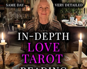 Detaillierte Liebes-Tarot-Lesung • Psychische Liebeslesung & ehrliche Seelenpartner-Einsichten • Twin Flame Beziehungs-Klarheit • Lieferung am selben Tag