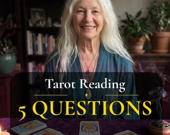 5 Question Love Tarot Reading PDF, Personalized Answers for Relationship Clarity