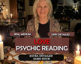 Detaillierte Liebe Psychic Reading | In Tiefe Mittleres Lesen | Same Hour Lesung | Soulmate Psychic Predictions | Liebesvorhersagen