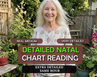 In der Tiefe Personalisierte Geburtshorbuch Lesung | Astrologie Natal Chart Legung | Destiny Einblicke