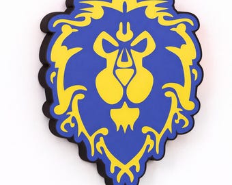 Alliance LED-vägglampa – World of Warcraft-spelskylt – Dekoration för spelrum