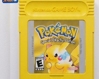 Väggkonst med stativ, överdimensionerad Pokémon, gul Game Boy-kassett | Pokémon Gamer-dekor