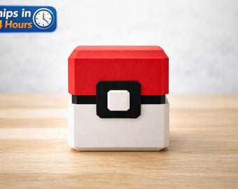 Pokémon-kort Pokeball-hållarlåda med lock, förvaringsfodral för samlarkort