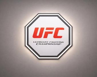 UFC Octagon LED-ljuslåda | Väggdekoration för MMA-kampsport