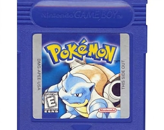 Pokémon Blå Gameboy Cartridge Väggkonst | Blastoise Pokémon Dekor