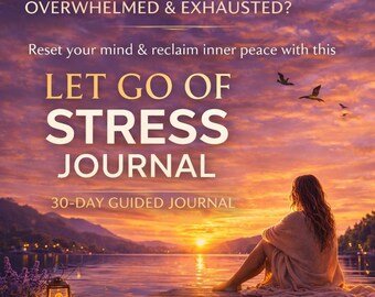 Diario per liberarsi dallo stress | Quaderno di esercizi guidati per la salute mentale di 30 giorni | Agenda per ritrovare la calma e il benessere mentale | Riduci l'ansia e il rimuginare | Cura di sé stampabile
