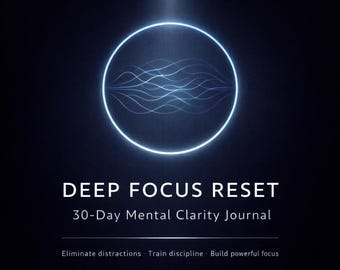 Diario per sviluppare disciplina e costanza | Agenda stampabile per il ripristino delle abitudini in 30 giorni | Quaderno di lavoro per produttività e concentrazione | Tracker della routine quotidiana in PDF