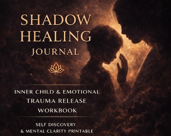 Quaderno di lavoro per la guarigione dell'ombra del bambino interiore – Smetti di rimuginare troppo + Diario stampabile per il riequilibrio emotivo | Agenda per la liberazione dai traumi e la scoperta di sé |