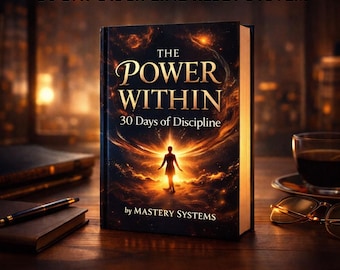 Sistema di ripristino della disciplina di 30 giorni | Diario stampabile premium per la trasformazione delle abitudini | Agenda per la concentrazione e la produttività | Quaderno di esercizi per migliorare la mentalità in PDF