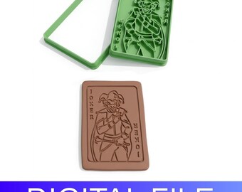 The Joker Card Clay Stamp & Cutter – 3D Printable STL (DIGITAL FILE)