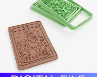 The Empress Tarot Card Clay Stamp & Cutter – 3D Printable STL (DIGITAL FILE)