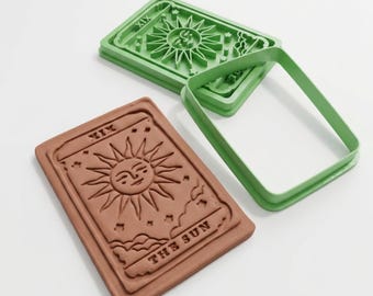 3D Printed Clay Stamp and Cutter Sets – The Sun Tarot Card