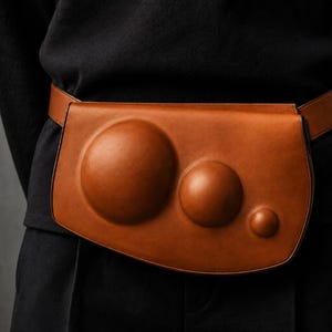 Wet-Forming Belt Bag Pattern, Sculptural Leather PDF, Waist Bag Template (Digital Download)