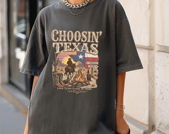 Camiseta vaquera estilo Texas, merchandising vintage de música country, camiseta divertida de Texas, música country vintage, merchandising, camiseta vaquera retro estilo western