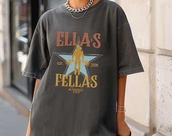 Camiseta Ella's Fellas, camiseta vaquera retro del oeste, regalo moderno con estética vaquera, estilo sureño vintage.