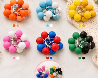 Sensory Silicone Bead Fidget Ring, Quiet figet Toy for Kids, Adults
