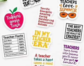 Teacher Sticker Pack | Waterproof Vinyl Stickers | Planner & Laptop Decals