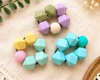 Bulk Sensory Silicone Bead Fidget Rings, Sensory Toy, Classroom Focus Tool, Random Colors