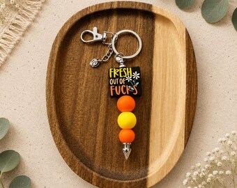 Funny Bead Keychain | Sassy Backpack Charm | Silicone Bag Accessory