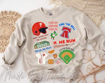 Pull ras du cou inspiré des Phillies