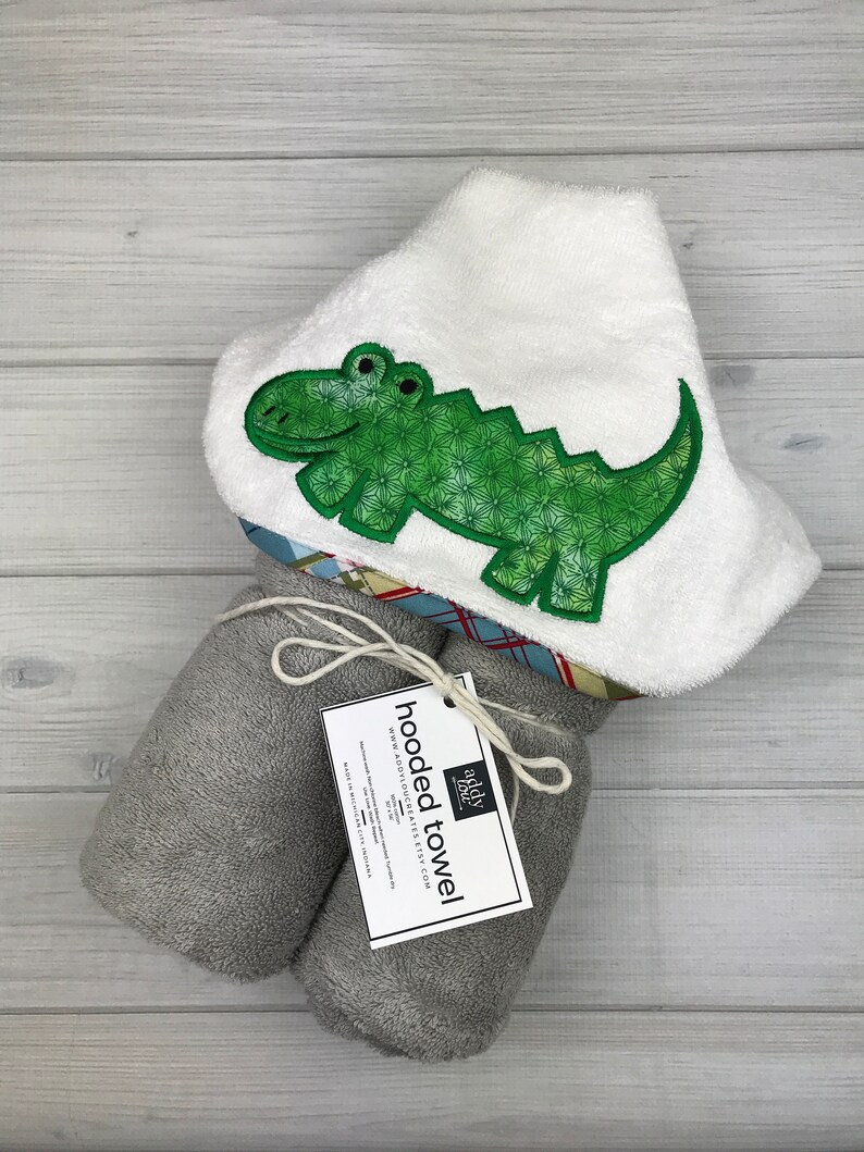 Kids Hooded Towel Beach Towel Alligator Towel Kid Towel Bath Towel Hooded Towel Gift for Kids Alligator Hooded Towel