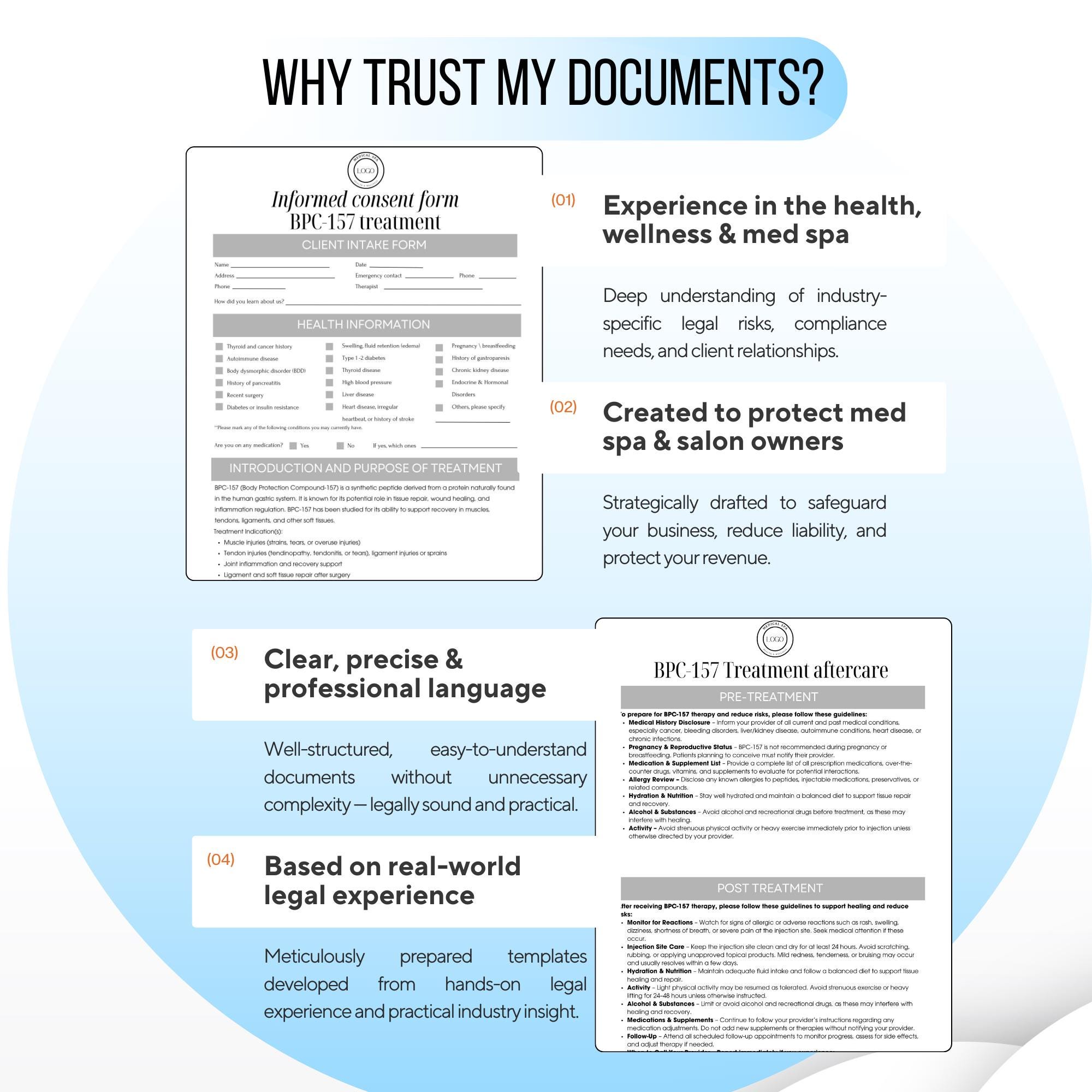 BPC-157 Informed Consent Form Template | Peptide Therapy Forms Consent ...