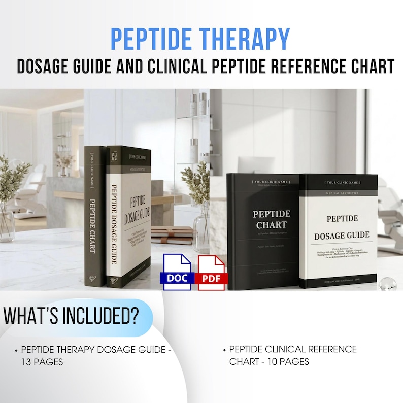 Peptide Guide.pdf Peptide Dosage Guide | Peptide Therapy Reference Chart | Clinical ...