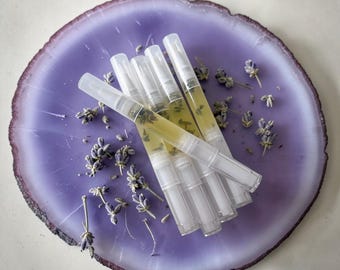 Bolígrafo de aceite para cutículas con aroma a lavanda / Cuidado vegano de las cutículas