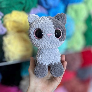 Cat Crochet Pattern - Low Sew Amigurumi Cat image 4