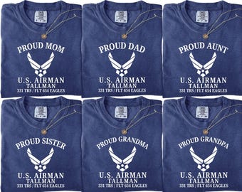 Air Force Custom Shirt, Air Force Graduation, 4th Of July Shirt,Air Force Matching Family Shirts, U S Airman Shirt, Air Force Shirt