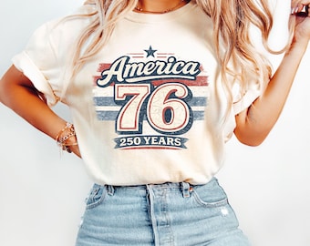 America 250th Anniversary Shirt, Patriotic Eagle Tee, Distressed 4th Of July Shirt,America 76 shirt, American Flag Shirt, Patriotic Tshirt