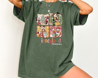 Disneyland  Christmas  Shirt, Mickey And Friends Christmas Matching Tee, Disney Vintage Disney Family Christmas Shirt,Disneyworld shirt