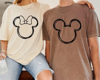 Mickey and Minnie  Shirt,Disney Tshirt,Disneyland Shirt,Disneyworld Tshirts,Disney Family Tshirt,Magic Kingdom shirt,Disney Castle shirt