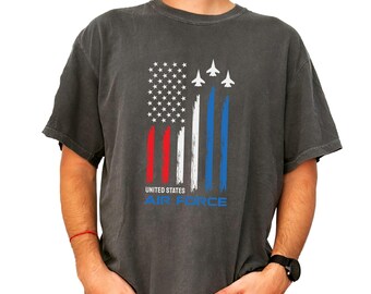 United States Air Force Shirt,Patriotic USA shirt,American Flag Stripes Military T-Shirt,Independence Day Outfit,Happy 4th of July Tee