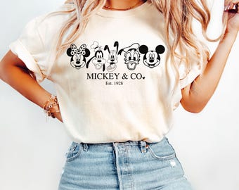 Mickey and Friends Tees,Mickey and Co Est 1928 Shirt,Disney shirt,Disney Family Vacation Shirt, Disneyworld shirt,Disney Family shirt
