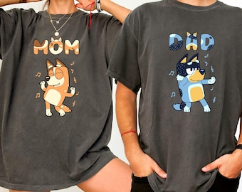 Comfort Colors Blue Dog Mom Dad Shirt,Mothers Day shirt,Fathers Day shirt,Mama shirt,Mom shirt,Father shirt,Dad shirt,Mother shirt,Dog Mom