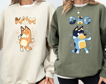 Blue Friends  Sweatshirt, Dad and Mom Blue Shirt,Blue Family   Party Hoodie,Dad Sweatshirt,Mom sweatshirt,Mothers day shirt,Gift for new mom