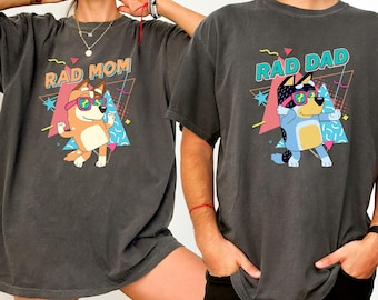 Rad Mom Shirt,Rad Dad shirt,Mothers day Shirt,Gift for Dad and mom ,Mom shirt,Blue Mom shirt,Disneyland shirt,Disney shirt