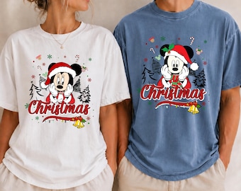Retro Mickey and Friends Christmas shirts, Disneyworld Christmas shirts,Mickey's Christmas Party shirt,Disney World Shirt, Disney Trip Shirt