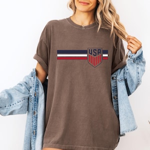 Camiseta de fútbol de EE. UU. 2026, Camiseta de fútbol de EE. UU. 2026, Camiseta de fútbol vintage de EE. UU., Camiseta del Torneo Mundial de Fútbol, Camiseta del Día del Partido Internacional imagen 6