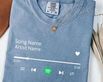 Custom Song Name Shirt ,Custom Artist Name Shirt, Gift For Birthday, Custom Song Name T-Shirt, Favorite Song Tee, Custom Favorite Artist Tee