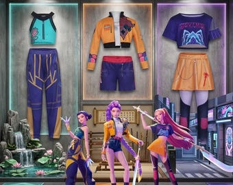 Kpop Demon Hunter Kids Costume, Rumi Zoey Mira Cosplay Set, Girl Idol Dance Outfit, Futuristic Pop Star Stage Performance Wear, Spandex Suit