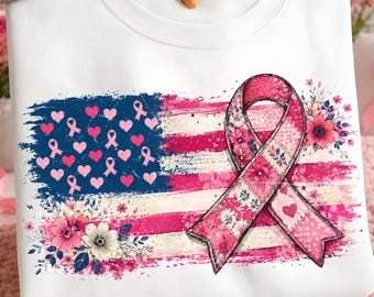 Amerikansk flagga bröstcancer png, preppy bröstcancerkokett png, rosa bandet png, rosa lapptäcke bröstcancer png, tackla cancer png