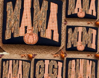 Retro Mama Fall PNG Bundle, Preppy Mama Fall Png Design, Distressed Autumn Png, Grandma Mama Gigi Nana Mamaw Fall Png